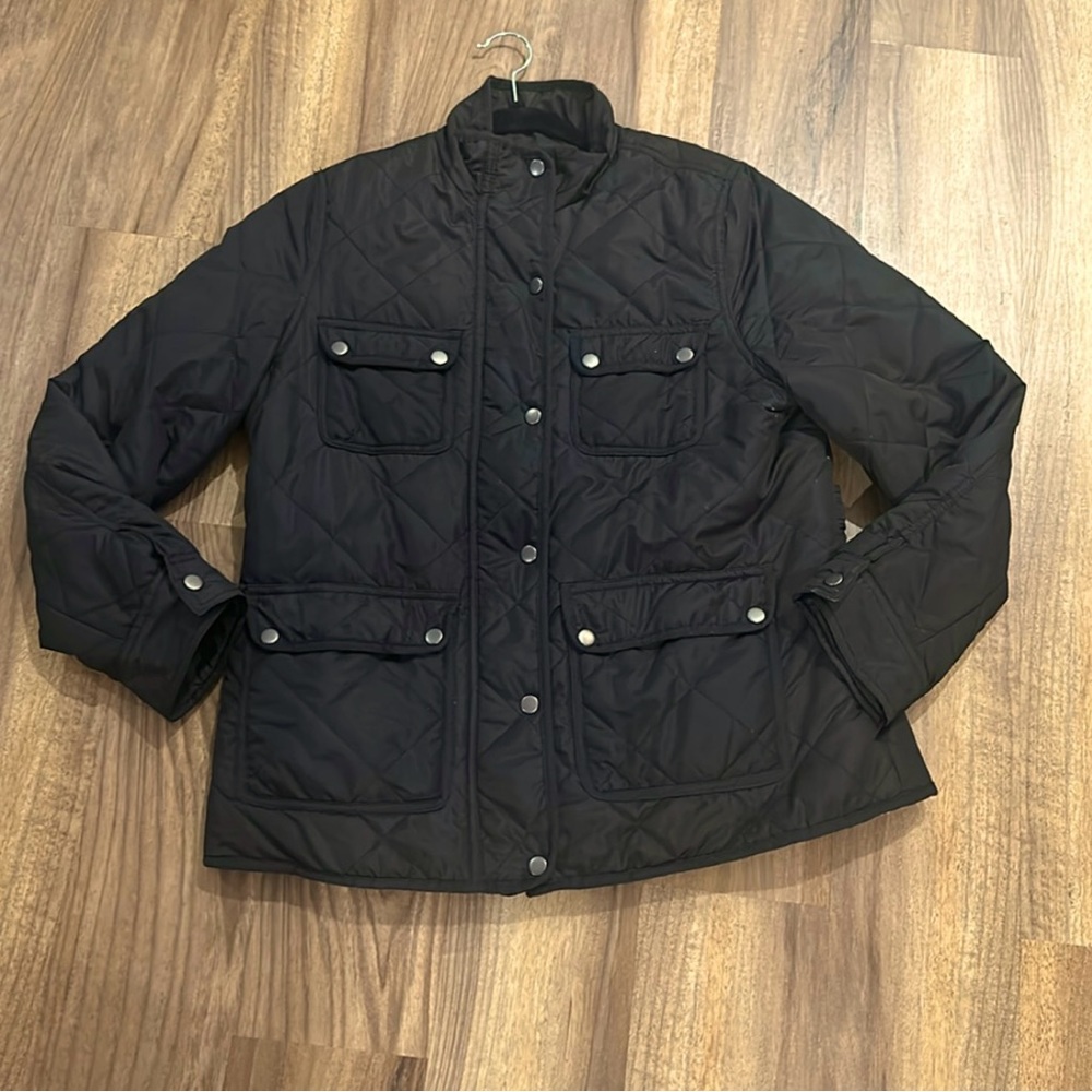 Women’s black, Altar’d State quilted jacket